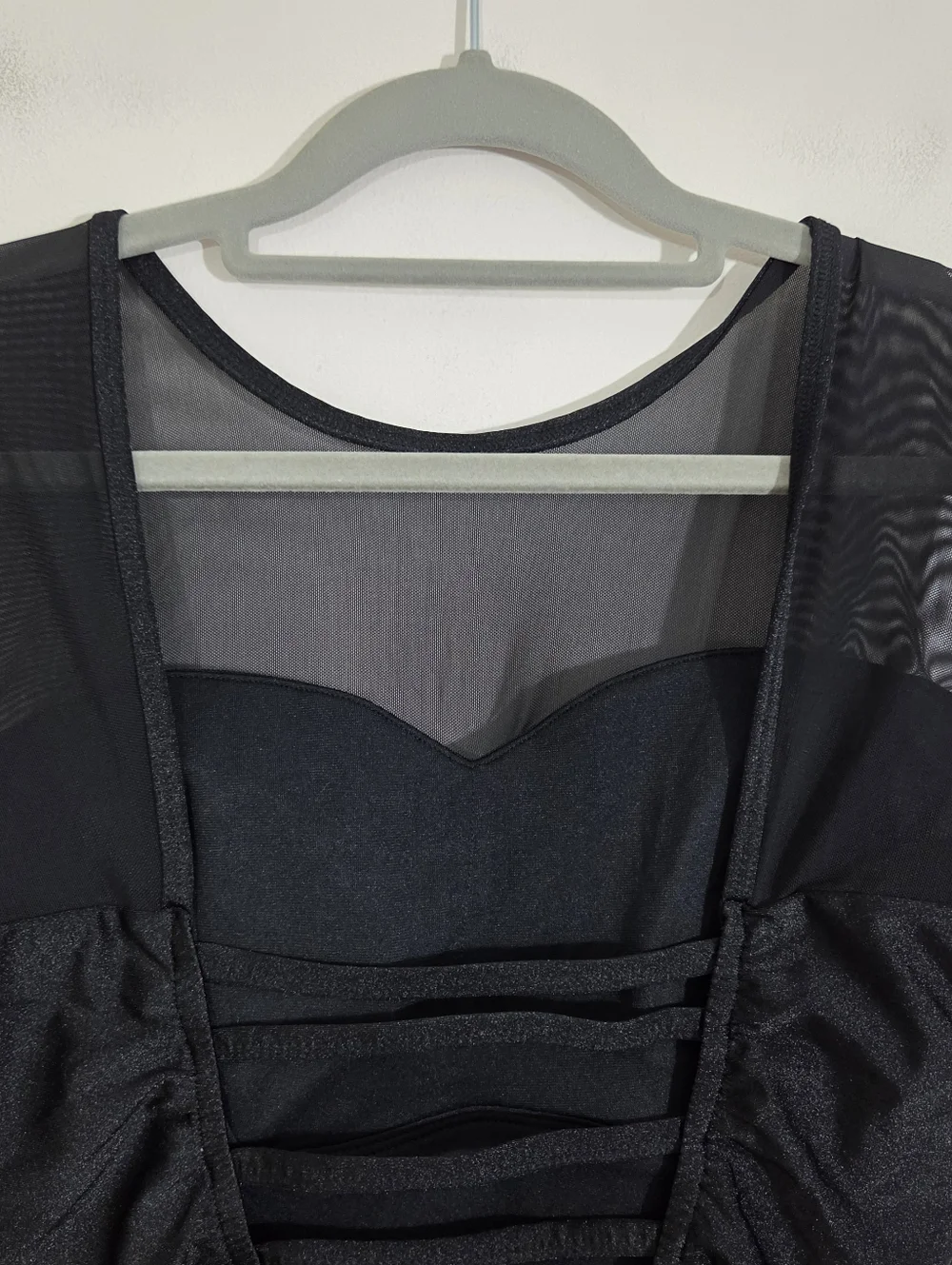 NWT Albion The Maria Black Mesh One-Piece Swimsuit Size Large - Picture 7 of 11